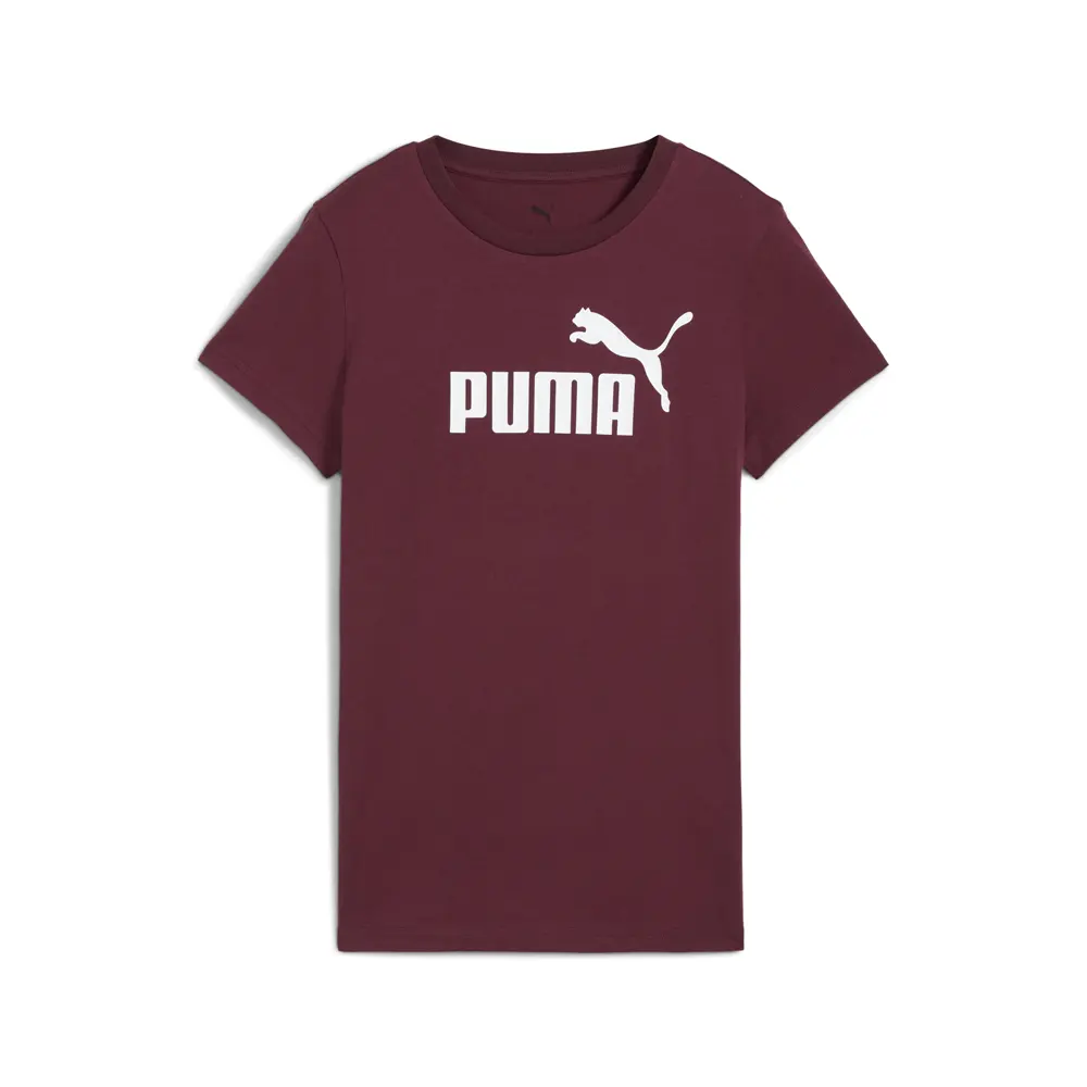 PUMA Womens Essentials No. 1 Logo Crew Neck Short Sleeve Casual Tops Casual - Red