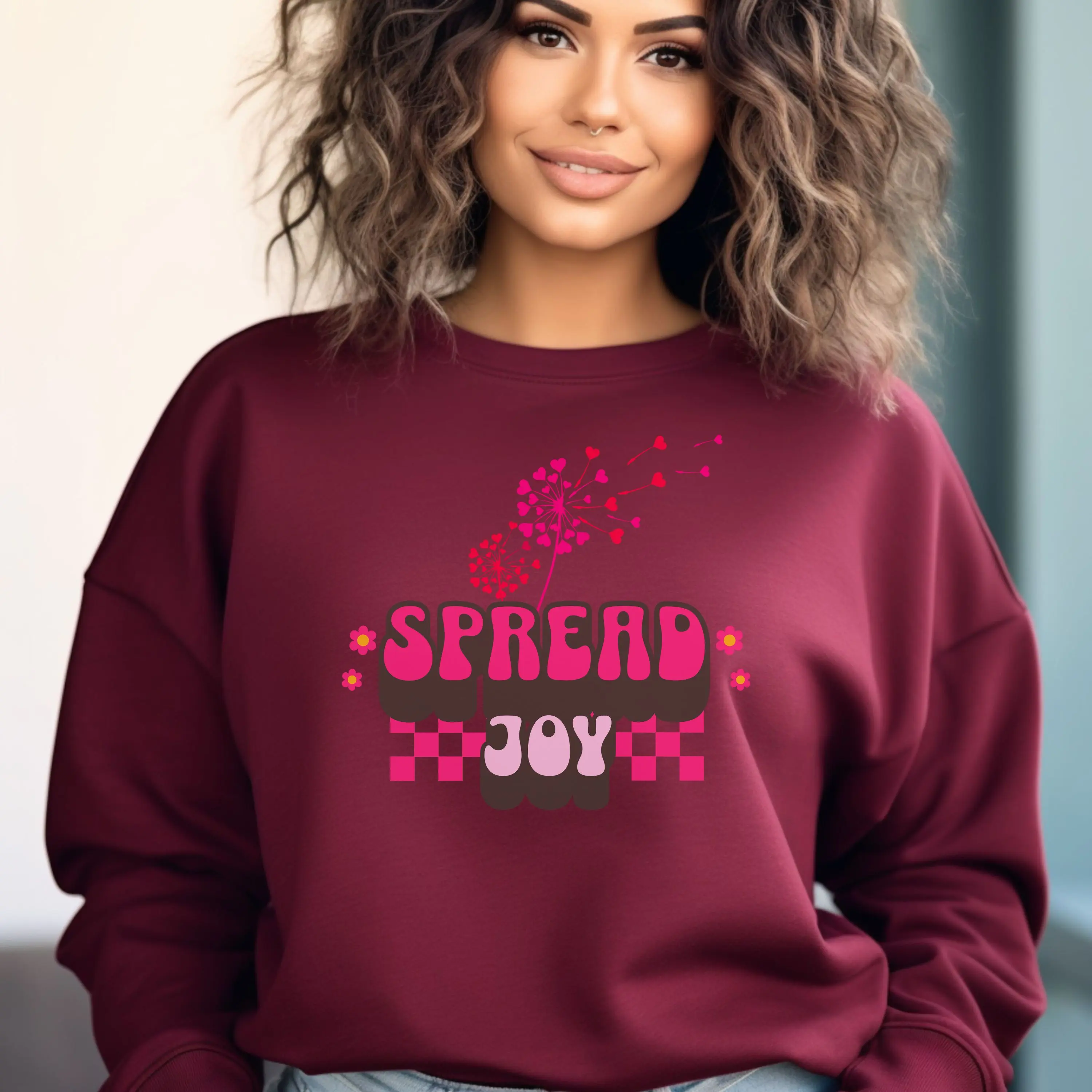 Spread Joy Valentines Day Sweater, Mental Health Sweater