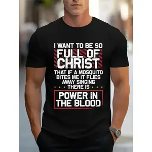 Christian Faith Quote Graphic Print T Shirt Unisex Top Streetwear Crewneck Tee Soft Cotton Casual Daily Outfit Church Sunday Worship Gift For Men Women