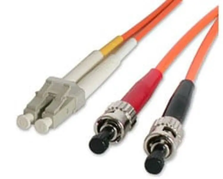 Startech FIBLCST5 Duplex 1-Fiber Optic Cable - LC Male to ST Connectors, 16.4 ft (5m), 62.5/125 Multimode Fiber, Certified Tested, 100% Reliability, Optimal Data Transfer, Optical Insertion Loss Limits, for Office Network Components