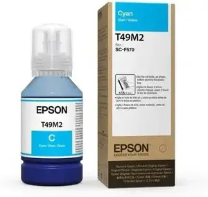MakerFlo Epson T49M Cyan Sublimation Ink Bottle – 140mL Genuine Epson Dye-Sublimation Ink for SureColor F170 & F570 Printers