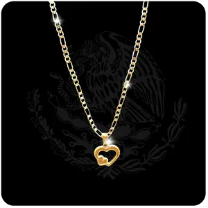 Womens Tiny Heart Necklace Set