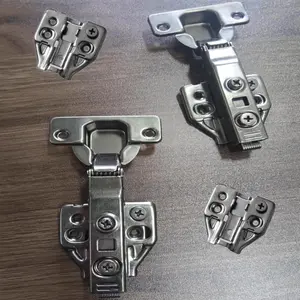 2 count 105  Soft Close Hinges, Fully Covered Frameless Cabinet Hinge,  Adjustable European Style Fully Covered Hinge, with Built-in Screws ( Color Hinge)
