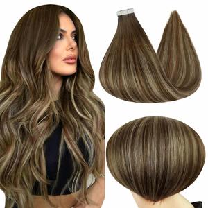 Full Shine Tape in Hair Extension Affordable Soft and Natural Human Hair Extensions 20Pcs/50G #DealsForYouDays