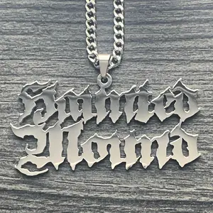 Haunted Mound Necklace 2" Mirror Polished Sematary Pendant in 316L Surgical Stainless Steel with Free Gift Chain