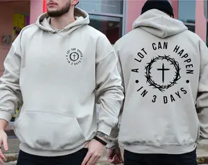 Christian Easter Hoodie - Sweatshirt, Men's Tee, Unisex Shirt, Religious Holiday Top, Scripture Tee, Resurrection Sunday Shirt, Full Size, Full Color