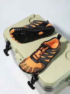 HOBIBEAR Leather faced men's shoes, sports shoes, water wading shoes, hiking shoes, river tracing shoes, quick drying shoes
