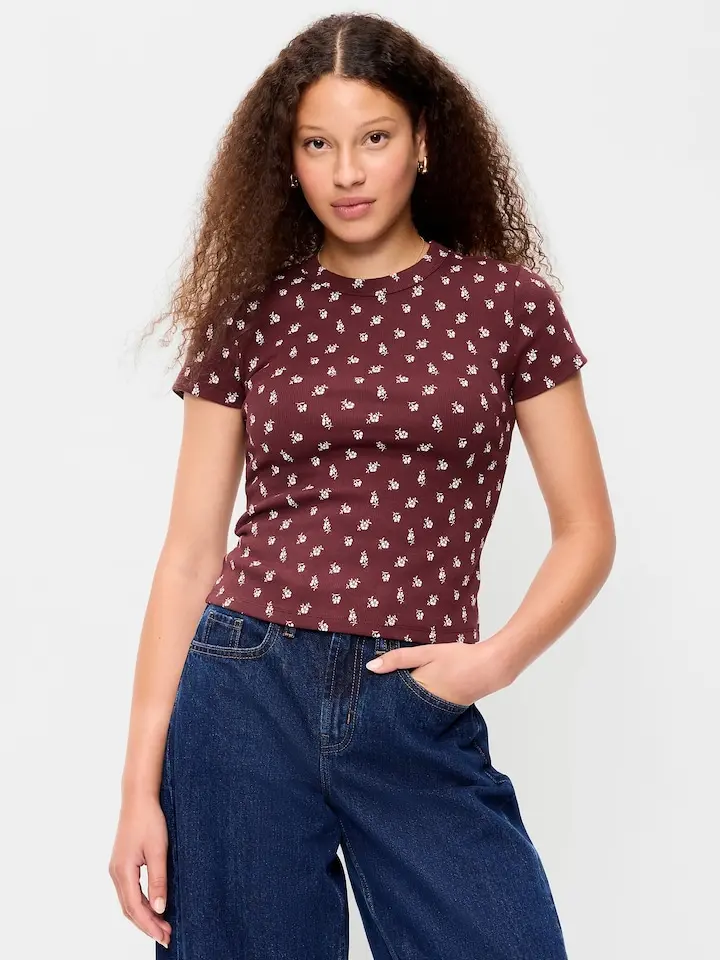 Old Navy Women's Snug Crop T-Shirt