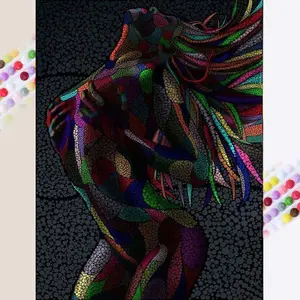 1 DIY handmade diamond painting kit, 5D diamond art set, DIY decoration, colorful woman's silhouette diamond painting set with full round diamonds, mosaic, diamond art, DIY art home decor, suitable for Christmas, Handmade Gifts