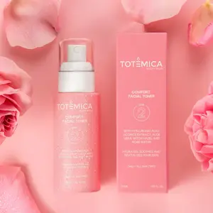 TOTEMICA Comfort Facial Toner Daily Smooth 50ml - Vegan Hyaluronic Acid Soothing Moisturizer for All Skin Types
