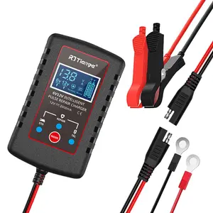 Smart Battery Charger, 1 Count Multipurpose 6V 12V Automatic Float Charger, Car Battery Charger, Car Body Repair Tool, Automotive