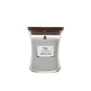 WoodWick Lavender & Cedar - Medium Hourglass Candle