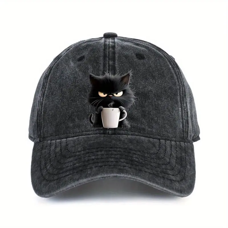 CampaignAdjustable Cotton Baseball Cap Suitable For Both Men And Women, Suitable For All Seasons And Washable |   Retro And Wear Pattern Hat |   Breathable, Lightweight And Sun-Protective Hat, Perfect For Fishing, Hiking And Ca summerwins,