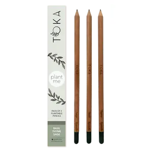 TOKA | Plantable Pencils | 3 Pack | Herbs
