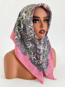 Boho Style Women's Floral Print Scarf, Elegant Headband for Daily Use, Perfect Gift Idea, Stylish Accessory for Special Occasions