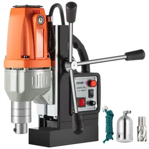 VEVOR 1680W MD50 Magnetic Drill 300 RPM Spindle Speed Electric Magnetic Drilling System with 2 Inch Boring Diameter and 2900 LBS Magnet ForceVEVOR Super Brand Day