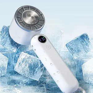 Portable Handheld Fan for Ice Application, 3 Speed USB Rechargeable 5000mAh Battery Operated, LED Display, Cooling Personal Fan for Women, Men, Travel, Camping, Outdoor