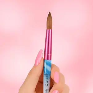 Pana Kolinsky Nail Brush - Premium Acrylic Nail Art Brush Size 8 with Elegant Design for Manicure & Cuticles - Salon-Quality Application Tool with Ergonomic Handle & Durable Ferrule