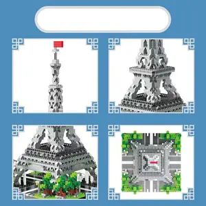 2615 Piece Eiffel Tower Building Blocks Set, Challenge Romantic Landmark Architecture, Realistic Texture, Stress Relief Assembly, Home Decor