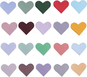 Cute Leather Heart Bookmarks Set 20 Pack Heart-Shaped Magnetic Bookmarks Perfect for Book Lovers Children Women Men Teachers Students Birthday Christmas Graduation Double-Sided Printing for Easy Page Marking Gifts