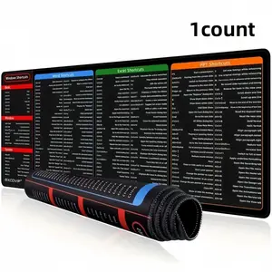 Non-Slip Office Mouse Pad with Windows and Ms Office Shortcuts, Ergonomic Design, Ideal for Office Use, Enhances Comfort and Efficiency