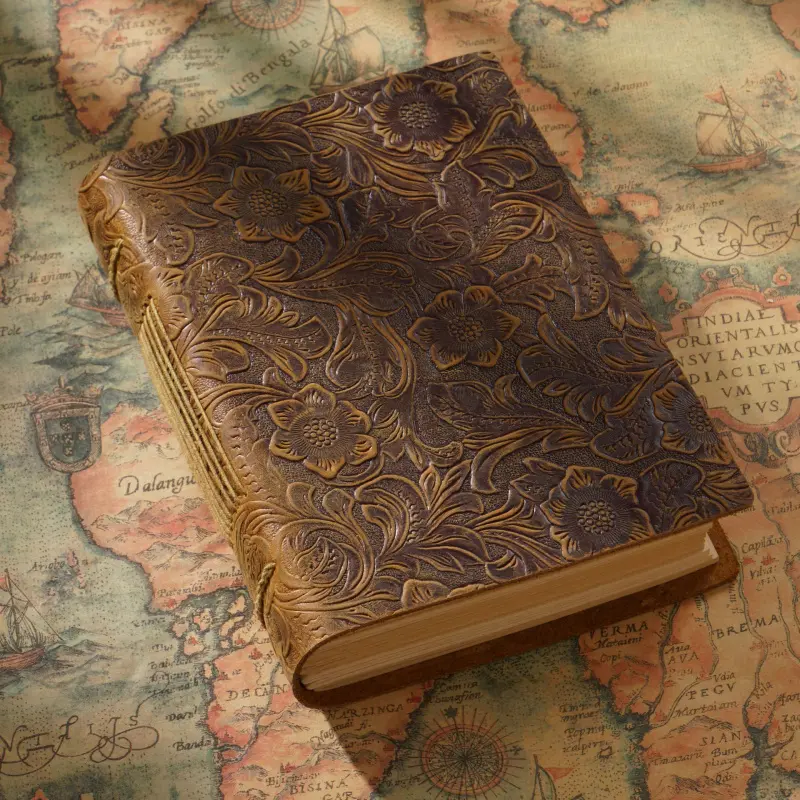 Original Handmade Cowhide Sketchbook, Vintage Diary, Genuine Leather Notebook, Vintage Leather Journal, Creative Business Universal Notebook, Gift Horizontal And Vertical Styles