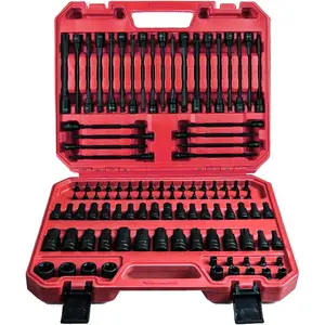 Cybertron Tools  107PCS Allen and Torx bit socket set, 1/4", 3/8" and 1/2" Drive,Extra long torx/Tamper proof torx/Hex/Ball End Hex,SAE/Metric socket set, S2 Alloy steel bits