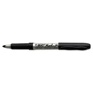 Bic Corporation GPM241BK Mark-it Permanent Markers- Fine Point- Black- 24/Pack