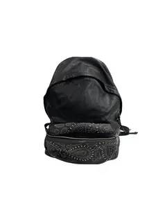 Pre-owned Yves Saint Laurent Black Leather Backpacks Studs Backpack Y26050218