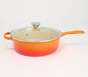 Le Creuset 3.75-qt Enameled Cast Iron Cassadou w/ Glass Lid