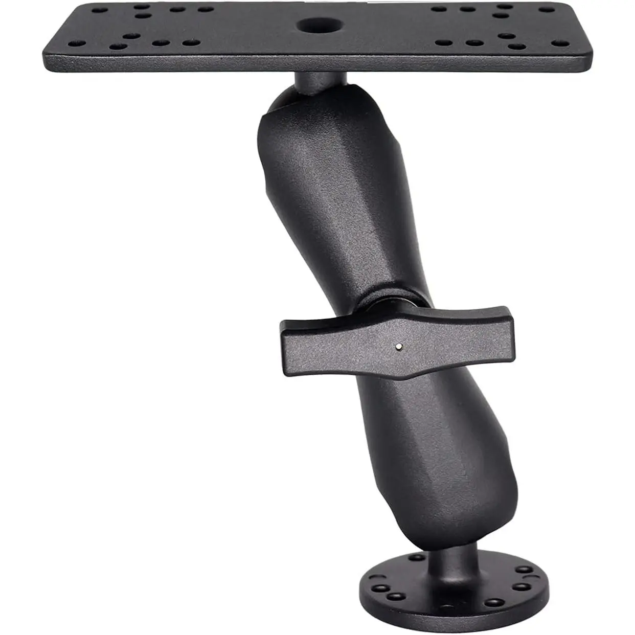 Fish Finder Mount with 1.5" / C Size Ball, Medium Arm Marine /Depth Finder Mount for Boat, High Salt Water Resistant, Compatible with , Lowrance and More