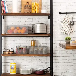 Silver Wire Nesting Storage Pantry Baskets with Handles, Shelf Organization Bins, Set of 3