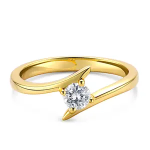 Jeulia Classic Round Cut Sterling Silver Simple Wedding Ring Cut Cubic Zirconia Engagement Anniversary Promise Halo Rings Bridal for Women