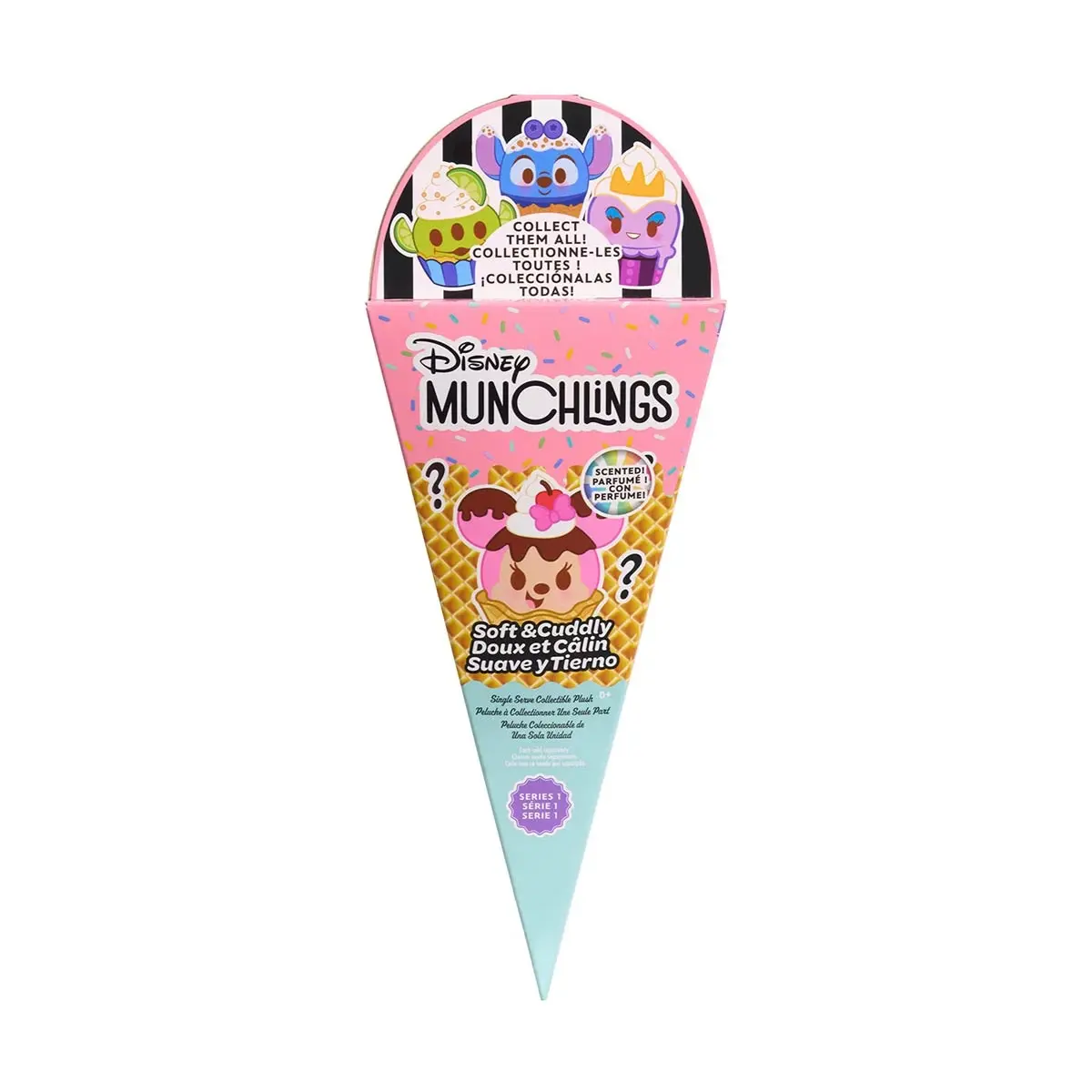 Just Play Munchlings Single-Serve Scented Collectible Plush Blind Box Series 1 - Home Decor, Anime Action Figure, Action Figure Set, Blind Pack, Realistic Multi-Jointed Collectible