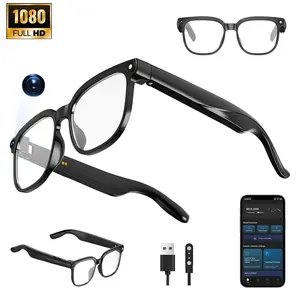Smart Ai Glasses with Camera, 8m Phd Camera, 1080P Video Recording, Real Time Translation, Voice Assistant, Wireless for Travel/met/vlog, Multifunctional Smart Glasses