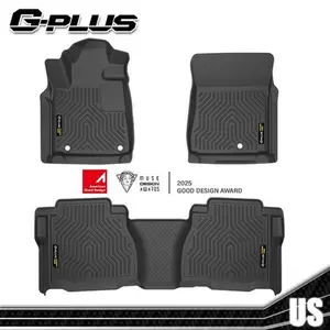 New TPE Floor Mats Liners Fit For 2007-2011 Toyota Tundra Double Cab / CrewMax Upgraded Version G-PLUS