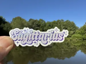 Sagittarius Sticker Zodiac Name Waterproof Permanent Adhesive My Vinyl Cut