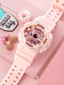 Skmei Unisex Gold Quartz Electronic Watch, All Seasons Casual Style, Round Dial, Comfortable Strap, Daily Wear, Functional and Stylish, Modern Waterproof Watch, Quartz Wristwatches