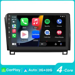 Car Stereo for Toyota Tundra 2007-2013 & Toyota Sequoia 2008-2018 touch screen has Android Auto Wireless Carplay, Bluetooth WIFI supports GPS Navigation