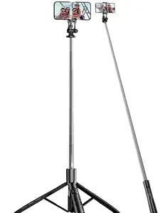 Stabilizer tripod, 360-degree rotating phone stabilizer tripod equipped with a remote control, 360-degree rotating extendable selfie stick