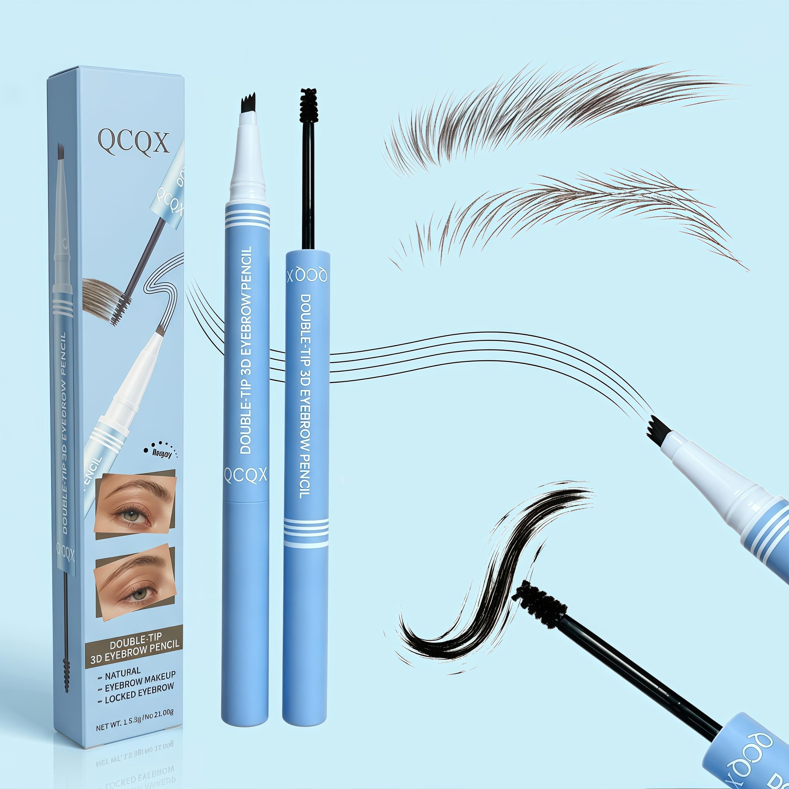 【QCQX】Waterproof 2-in-1 Micro-Fork Eyebrow Pen & Tinted Gel — Long-lasting brow tool for natural, hair-like strokes; includes brow shaping brush; essential makeup tool and accessory. 【QCQX】Waterproof 2-in-1 Micro-Fork Eyebrow Pen & Tinted Gel — Long-lasting brow tool for natural, hair-like strokes; includes brow shaping brush; essential makeup tool and accessory.
