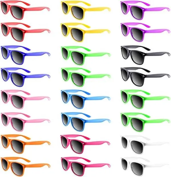 Sunglasses Party Favors Neon Colors Sunglasses Bulk Goody Bag Fillers for Beach Birthday Party Pool Party Supplies
