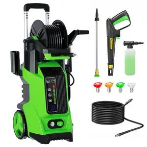 Electric Pressure Washer, 2800 PSI 1.8 GPM Pressure Washer with 4 Interchangeable Nozzles and 3 Levels of Adjustment Effortlessly Car Water Washer for Home Patio