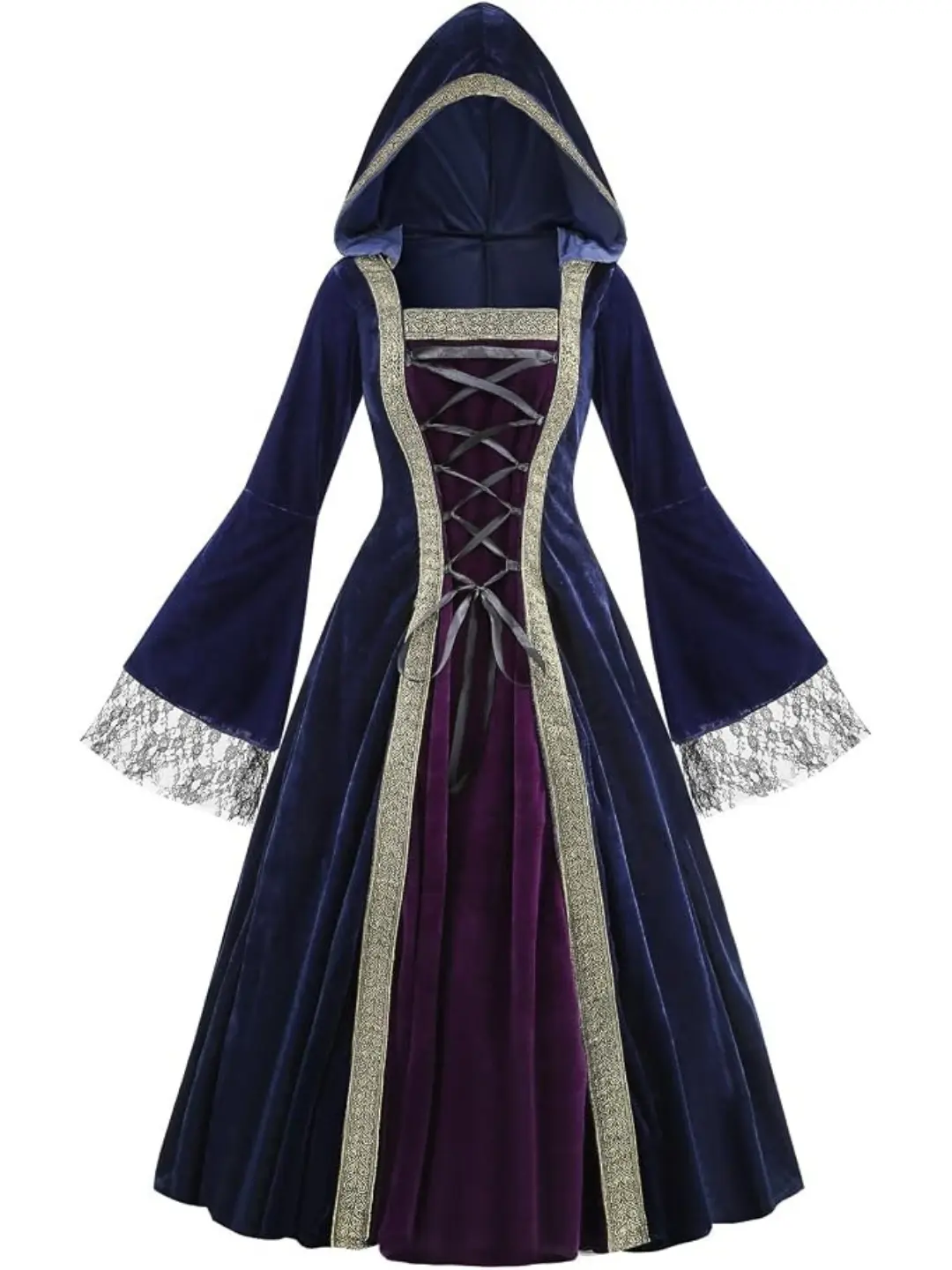 Womens Medieval Renaissance Princess Retro Gown Cosplay Costume Dress