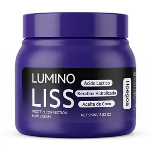 Lumino Liss Keratin Anti-Frizz Smoothing Hair Cream - Formaldehyde-Free Protein Haircare Treatment, 250g/8.8oz, Deep Repair, Nourishing Softening, Buy 1 Get 1 Free Product