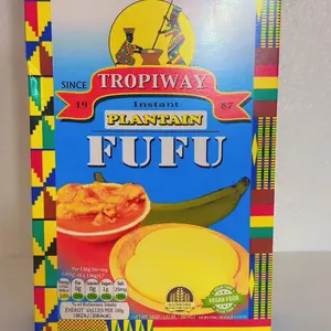 Tropiway Instant Plantain Fufu - 8 oz - Gluten Free Vegan Food - Since 1987 - Perfect for Quick and Easy Meals