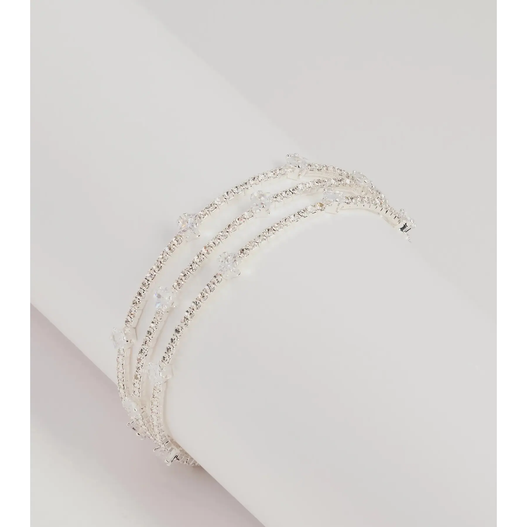 Elevated Energy Rhinestone Memory Wire Bracelet Elevated Energy Rhinestone Memory Wire Bracelet