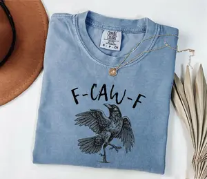 Funny Crow Shirt, F-Caw-F T-Shirt, Black Crow , Raven Lover Gift, Funny Raven , Gothic Crow Tee, Comfort Colors T-Shirt