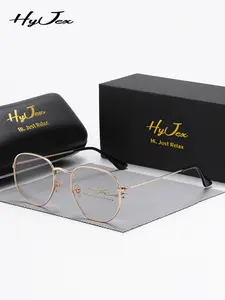 Simple Geometric Frame Eyeglasses for Everyday Use, Minimalist Basic Flat Frame Fashion Eyeglasses, Trendy Accessories for Daily Life, Stylish Square Frames, Fashionable Frames Glasses, Trendy Casual Glasses, with Box