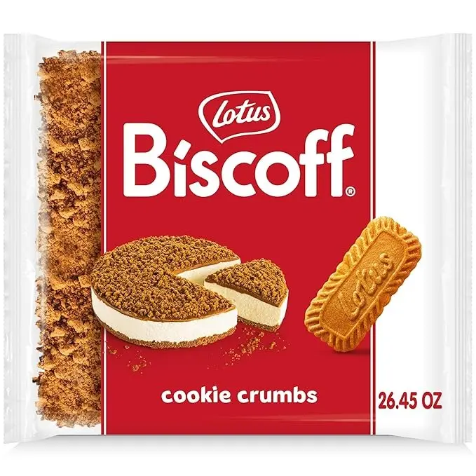 Lotus Biscoff Crumble, Crumbled Caramelized Biscuit Cookies, 1.65 lb (26.4 oz) Bulk Bag